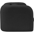 Pemberly Row Modern / Contemporary Black Boucle Fabric Loveseat