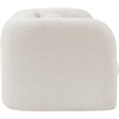Pemberly Row Modern / Contemporary Cream Boucle Fabric Loveseat