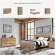 Pemberly Row Wooden 6-Drawer Farmhouse Dresser in Light Brown