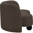 Pemberly Row Modern / Contemporary Brown Boucle Fabric Loveseat