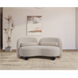 Pemberly Row Modern / Contemporary Beige Chenille Fabric Loveseat