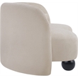 Pemberly Row Modern / Contemporary Beige Chenille Fabric Loveseat