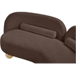 Pemberly Row Modern / Contemporary Brown Chenille Fabric Loveseat