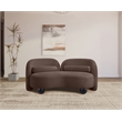 Pemberly Row Modern / Contemporary Brown Chenille Fabric Loveseat