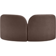 Pemberly Row Modern / Contemporary Brown Chenille Fabric Loveseat