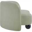 Pemberly Row Modern / Contemporary Mint Chenille Fabric Loveseat