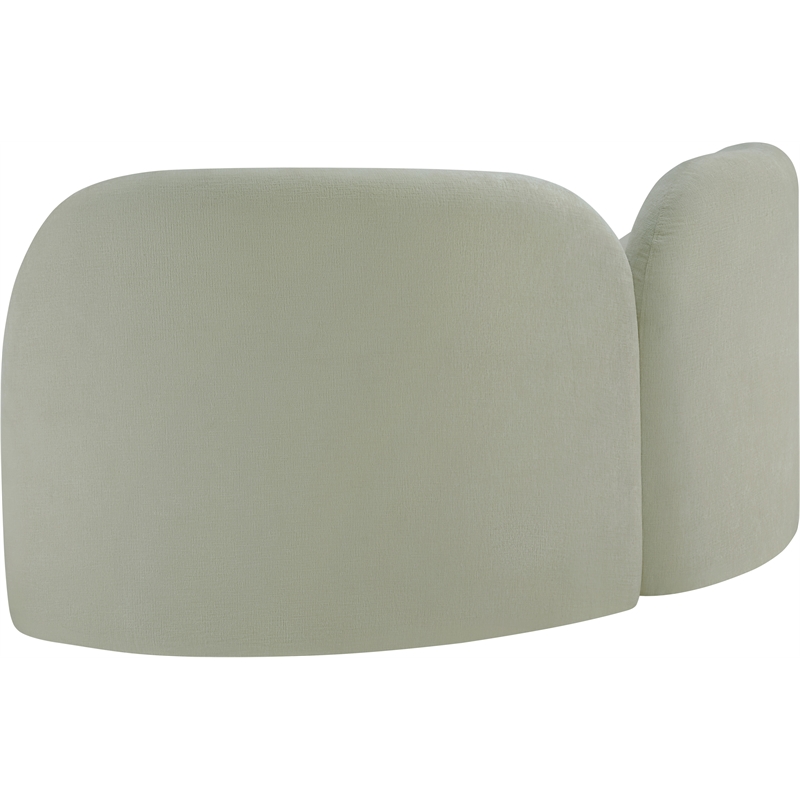 Pemberly Row Modern / Contemporary Mint Chenille Fabric Loveseat