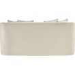 Pemberly Row Modern / Contemporary Cream Velvet Fabric Loveseat