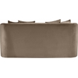 Pemberly Row Modern / Contemporary Taupe Velvet Fabric Loveseat