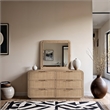 Pemberly Row Modern / Contemporary Natural Solid Wood Dresser