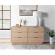 Pemberly Row Modern / Contemporary Natural Solid Wood Dresser
