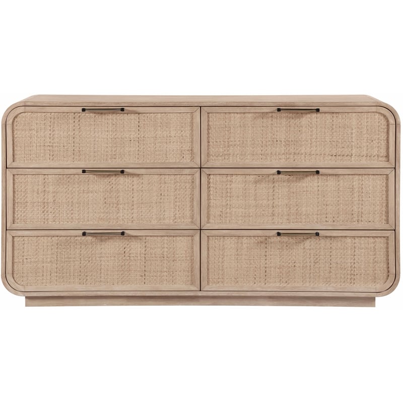 Pemberly Row Modern / Contemporary Natural Solid Wood Dresser