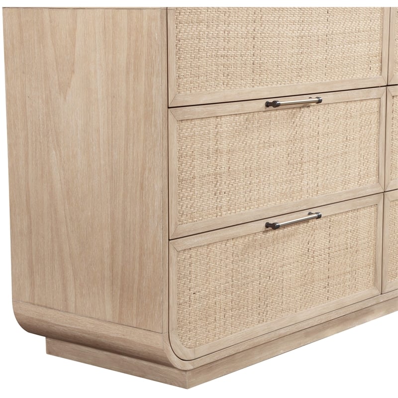 Pemberly Row Modern / Contemporary Natural Solid Wood Dresser