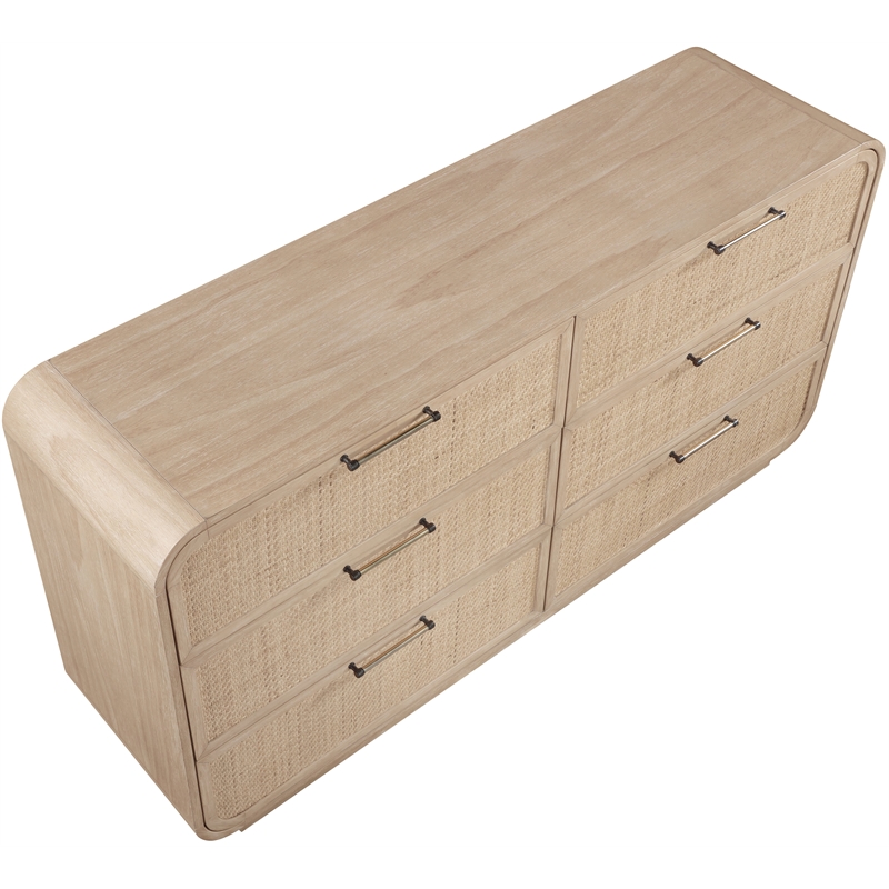 Pemberly Row Modern / Contemporary Natural Solid Wood Dresser