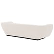 Pemberly Row Sofa with Solid Wood Frame and Pillows in Cream