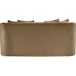 Pemberly Row Modern / Contemporary Beige Velvet Fabric Loveseat