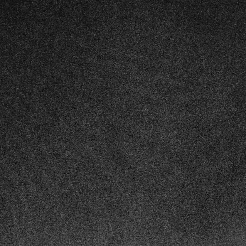 Pemberly Row Modern / Contemporary Black Velvet Fabric Loveseat