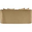 Pemberly Row Modern / Contemporary Camel Velvet Fabric Loveseat