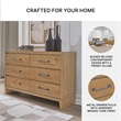 Pemberly Row Wooden Modern / Contemporary Light Brown Dresser