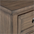 Pemberly Row Traditional Wood 5-Drawer Chest in Vintage Mocha