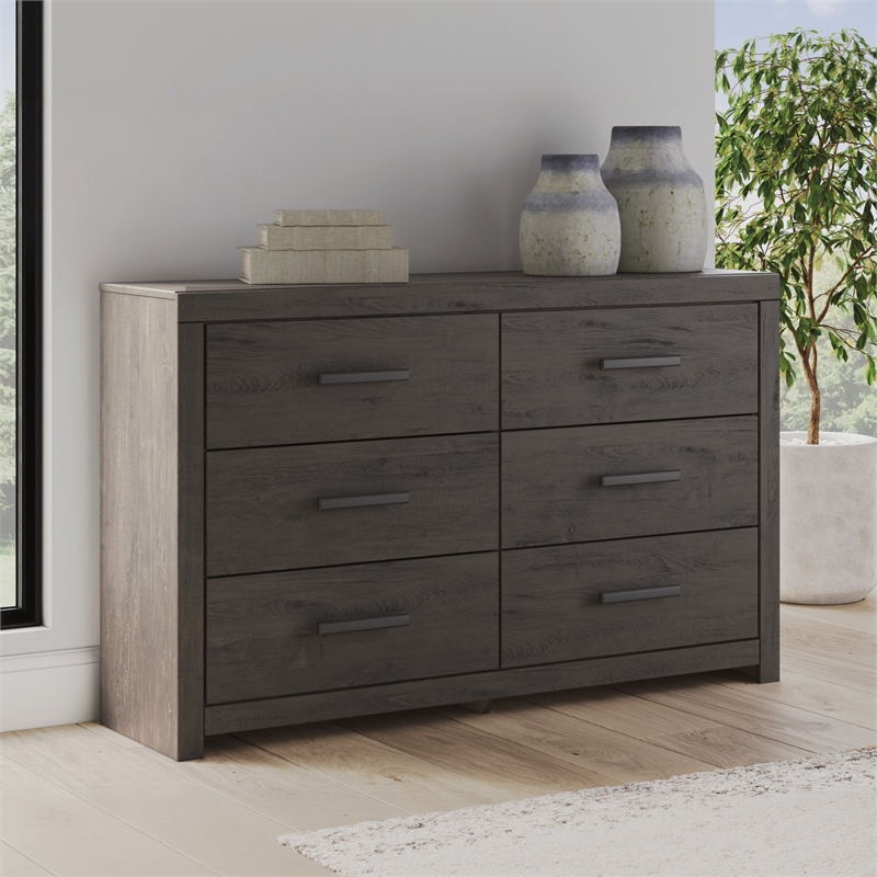 Pemberly Row Engineered Wood Modern / Contemporary Dark Gray Dresser