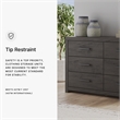 Pemberly Row Engineered Wood Modern / Contemporary Dark Gray Dresser