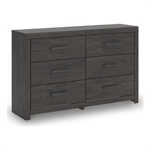 Pemberly Row Engineered Wood Modern / Contemporary Dark Gray Dresser