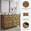 Pemberly Row Wooden Traditional Brown Finish Bedroom Dresser