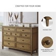 Pemberly Row Wooden Traditional Brown Finish Bedroom Dresser
