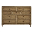 Pemberly Row Wooden Traditional Brown Finish Bedroom Dresser