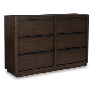 Pemberly Row Wooden Modern / Contemporary Dark Bedroom Dresser
