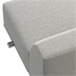 Pemberly Row Center Armless Sofa Module in Tightly Woven Performance Fabric