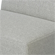 Pemberly Row Center Armless Sofa Module in Tightly Woven Performance Fabric