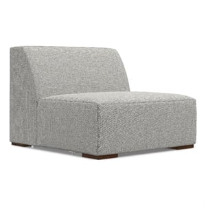 Pemberly Row Center Armless Sofa Module in Tightly Woven Performance Fabric