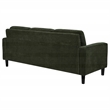 Pemberly Row Transitional Upholstered Fabric Track Arm Sofa in Matcha Green