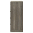 Pemberly Row Contemporary 4-Drawer Chest of Drawers Gray Oak