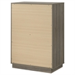 Pemberly Row Contemporary 4-Drawer Chest of Drawers Gray Oak