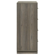 Pemberly Row Contemporary 4-Drawer Chest of Drawers Gray Oak