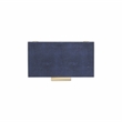 Pemberly Row Set of 2 Rectangular Box Set in Navy Blue Faux Shagreen