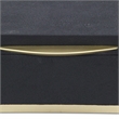 Pemberly Row Rectangular Gold Accented Box Set of 2 in Black Faux Shagreen