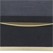 Pemberly Row Accent Box Set of 2 in Black Faux Shagreen with Gold Metal Base