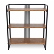 Pemberly Row Handmade Contemporary 3 Tier Metal Framed Wood Shelf