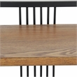 Pemberly Row Handmade Contemporary 4 Tier Metal Framed Wood Shelf