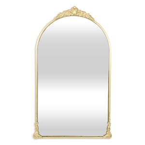 Pemberly Row Handmade Contemporary Victorian Gold Wall Accent Mirror