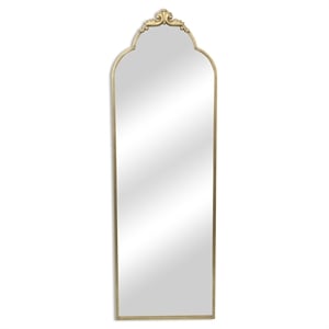 Pemberly Row Handmade Contemporary Victorian Gold Floor Mirror