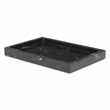 Pemberly Row Real Black Marble Tray with Raised Rim for Storage