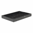 Pemberly Row Real Black Marble Tray with Raised Rim for Storage