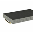 Pemberly Row Engineered Wood Linen Tray in Gray with Gold Handles