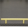 Pemberly Row Fish Scale Pattern Tray with Gold Handles in Black