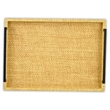 Pemberly Row Nesting Wicker Weave Style Tray Set of 2 in Light Brown